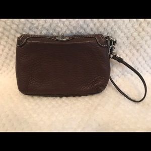 Nice leather wristlet